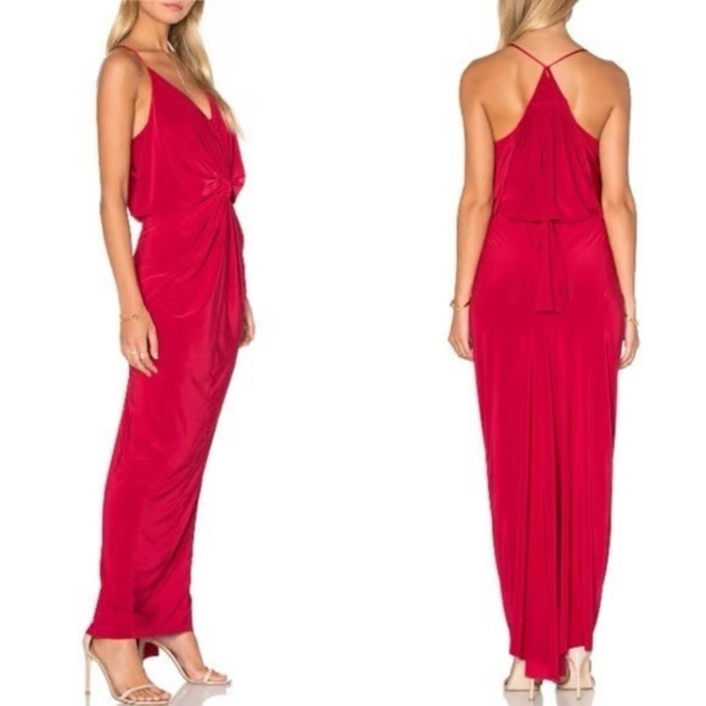 MISA Los Angeles Red Maxi Dress Gown‎ Size Medium